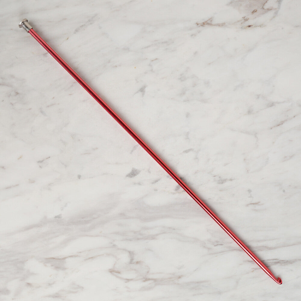 Loren Crafts 5 mm 35 cm Kırmızı Renkli Metal Gagalı Örgü Tığ - LRN327